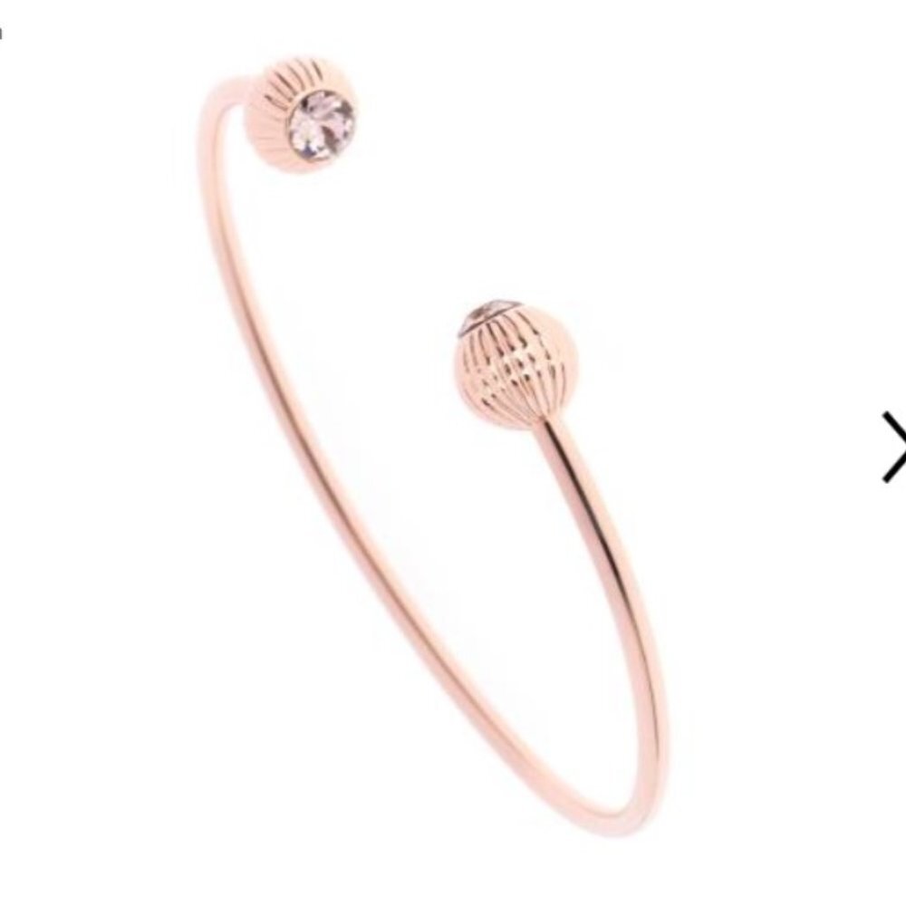 Ted Baker London Adelia Plisse Swarovski Crystal Ball Ultrafine Cuff Ban…